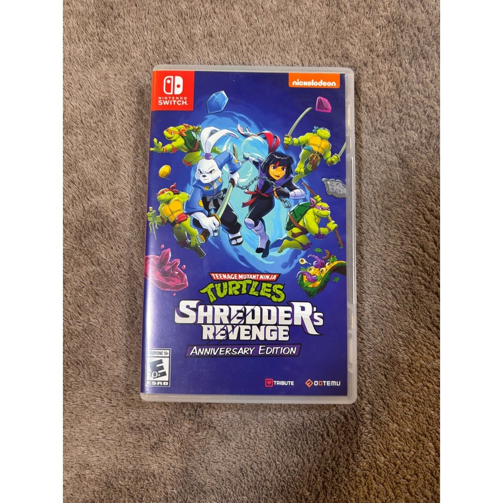 TMNT Shredders Revenge Anniversary Edition Nintendo Switch Game with Case